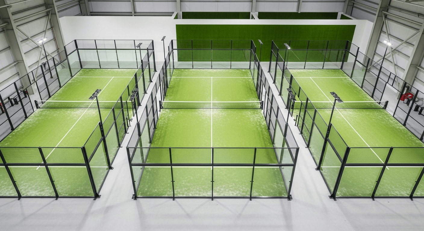 Padelbaner ovenfra